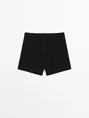 Шорты-бермуды из хлопкового трикотажа- Заказать в России