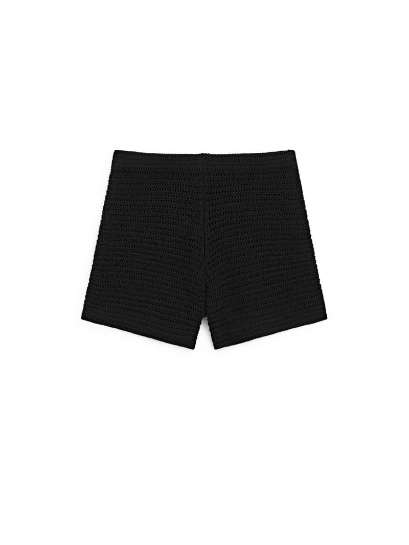 Шорты-бермуды из хлопкового трикотажа