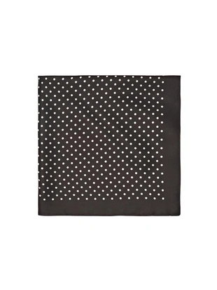 Платок из 100% шелка с принтом в горошек- Заказать в России