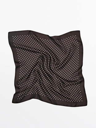 Платок из 100% шелка с принтом в горошек- Заказать в России