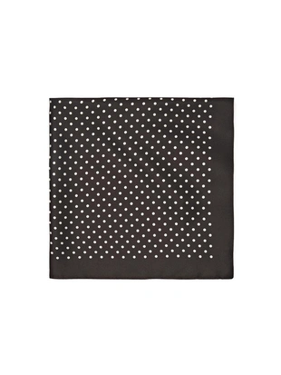 Платок из 100% шелка с принтом в горошек- Заказать в России