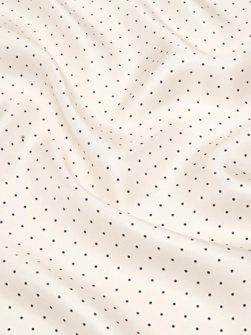 Палантин в горошек из 100% шелка