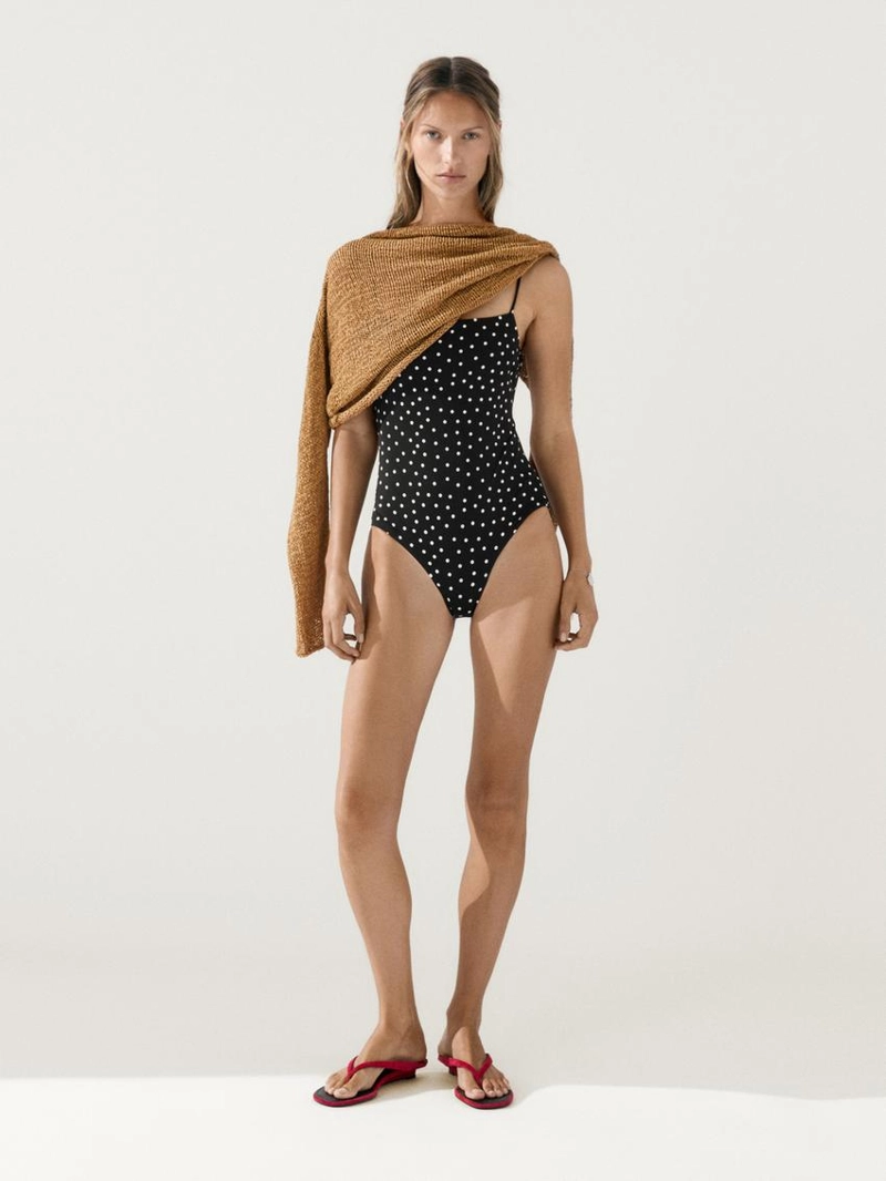 Купальник в горох massimo dutti