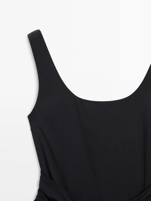 Купальник с деталями из страз- Заказать в России