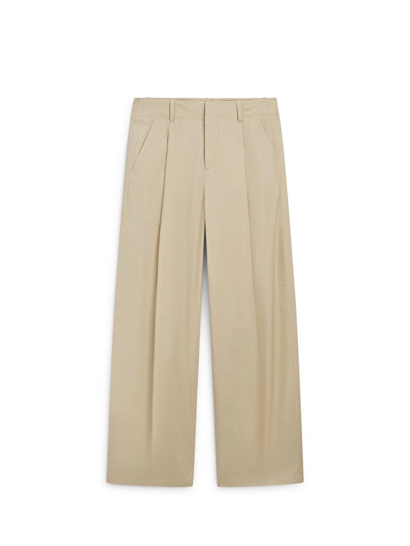 Широкие хлопковые брюки