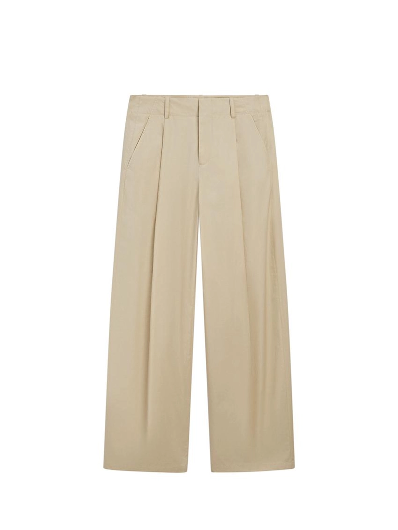 Широкие хлопковые брюки