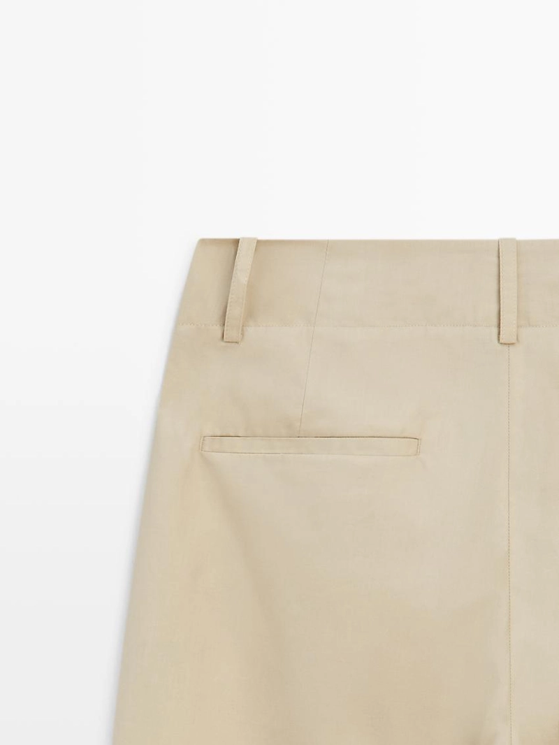 Широкие хлопковые брюки