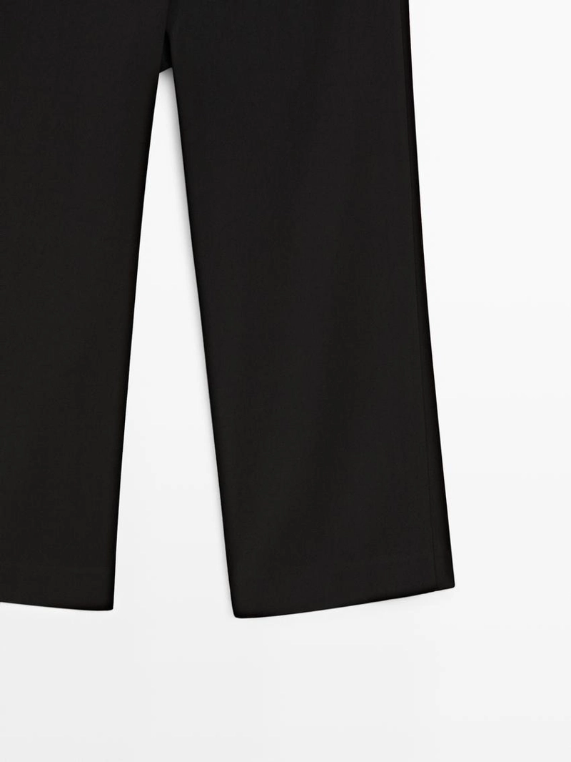 Брюки-капри с деталями на пуговицах