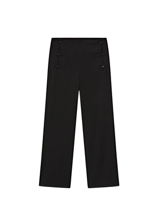 Брюки-капри с деталями на пуговицах- Заказать в России