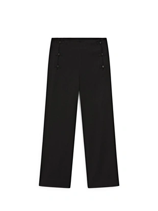 Брюки-капри с деталями на пуговицах- Заказать в России