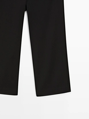 Брюки-капри с деталями на пуговицах- Заказать в России