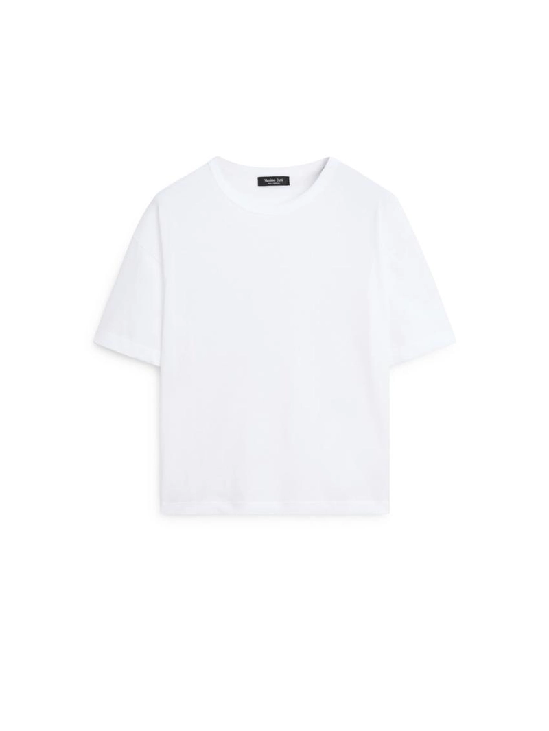 Футболка с короткими рукавами в стиле баллон из хлопка