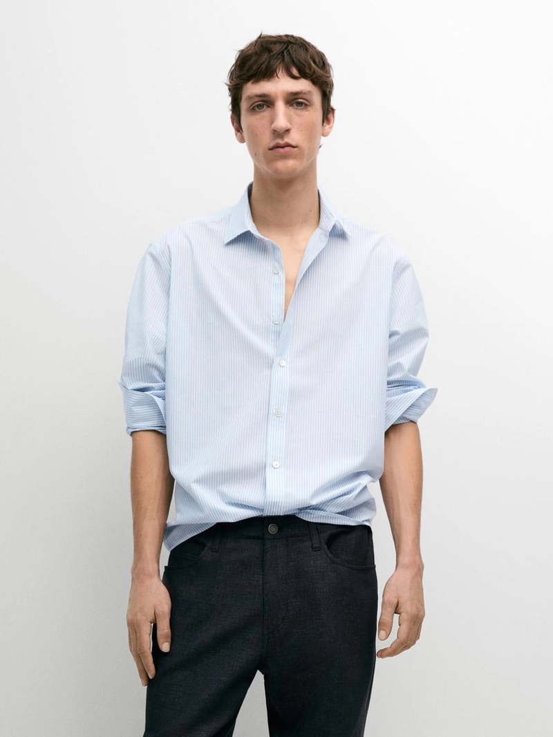 Рубашка в полоску из 100% хлопка