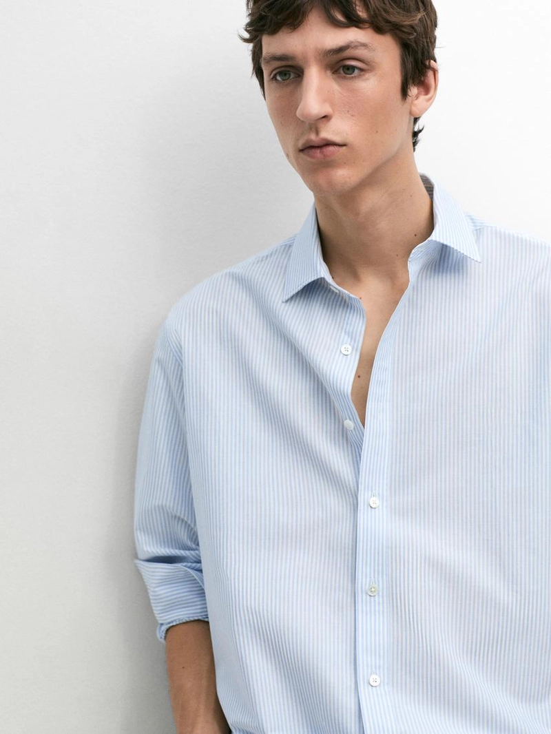 Рубашка в полоску из 100% хлопка