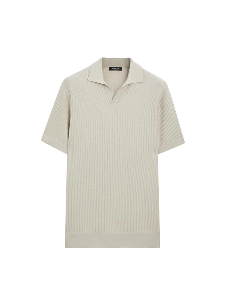 Поло с регулярной посадкой из хлопкового трикотажа