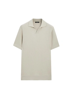 Поло с регулярной посадкой из хлопкового трикотажа- Заказать в России