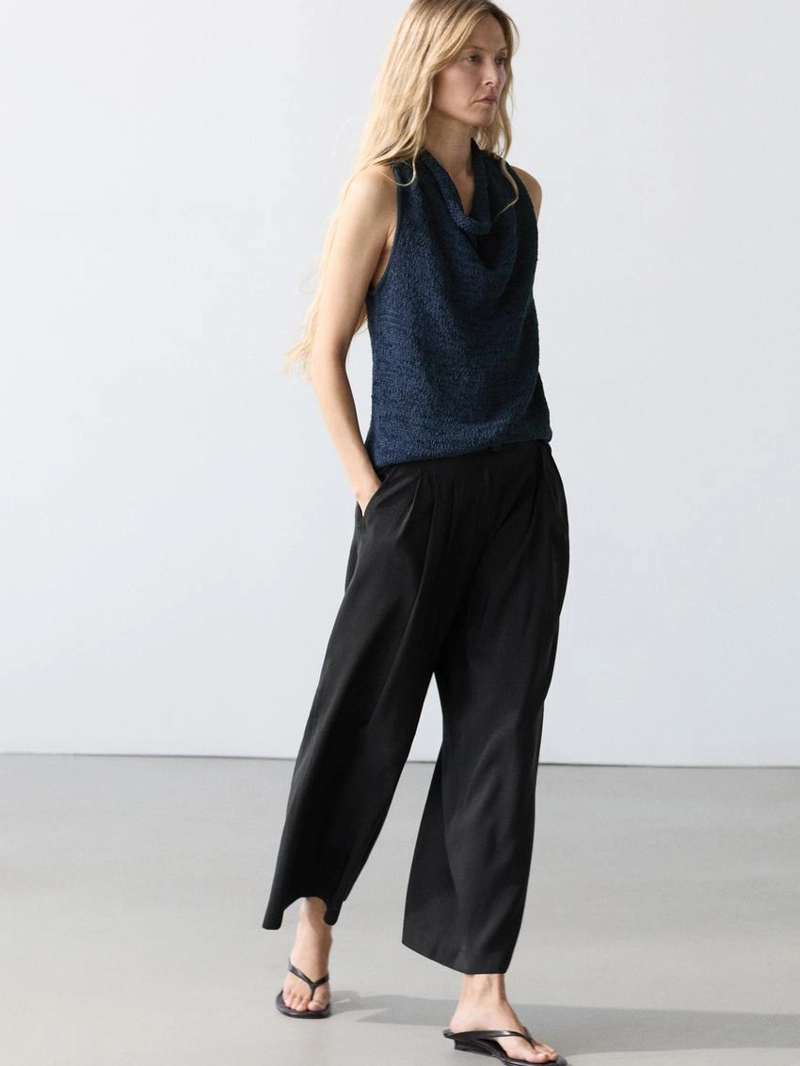 Брюки из льняной смеси