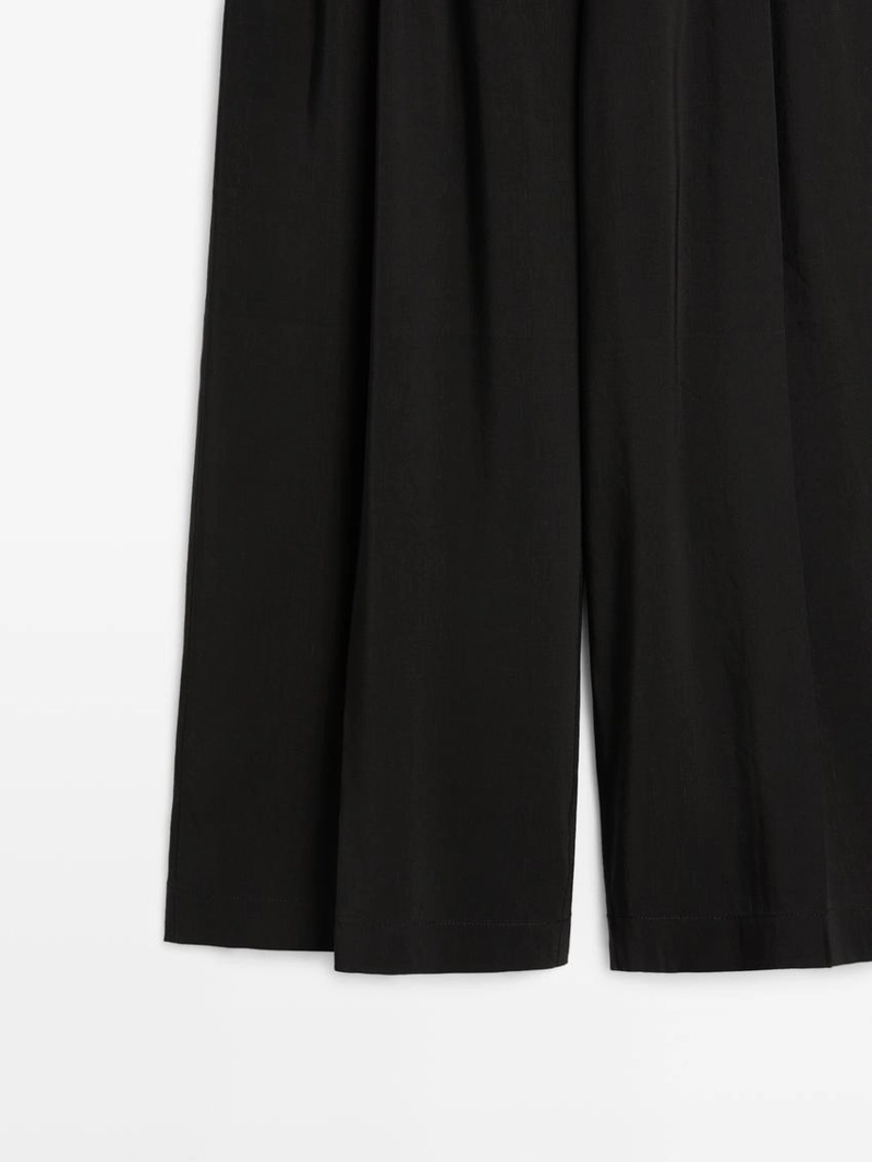 Брюки из льняной смеси