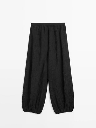 Льняные брюки саруэль- Заказать в России