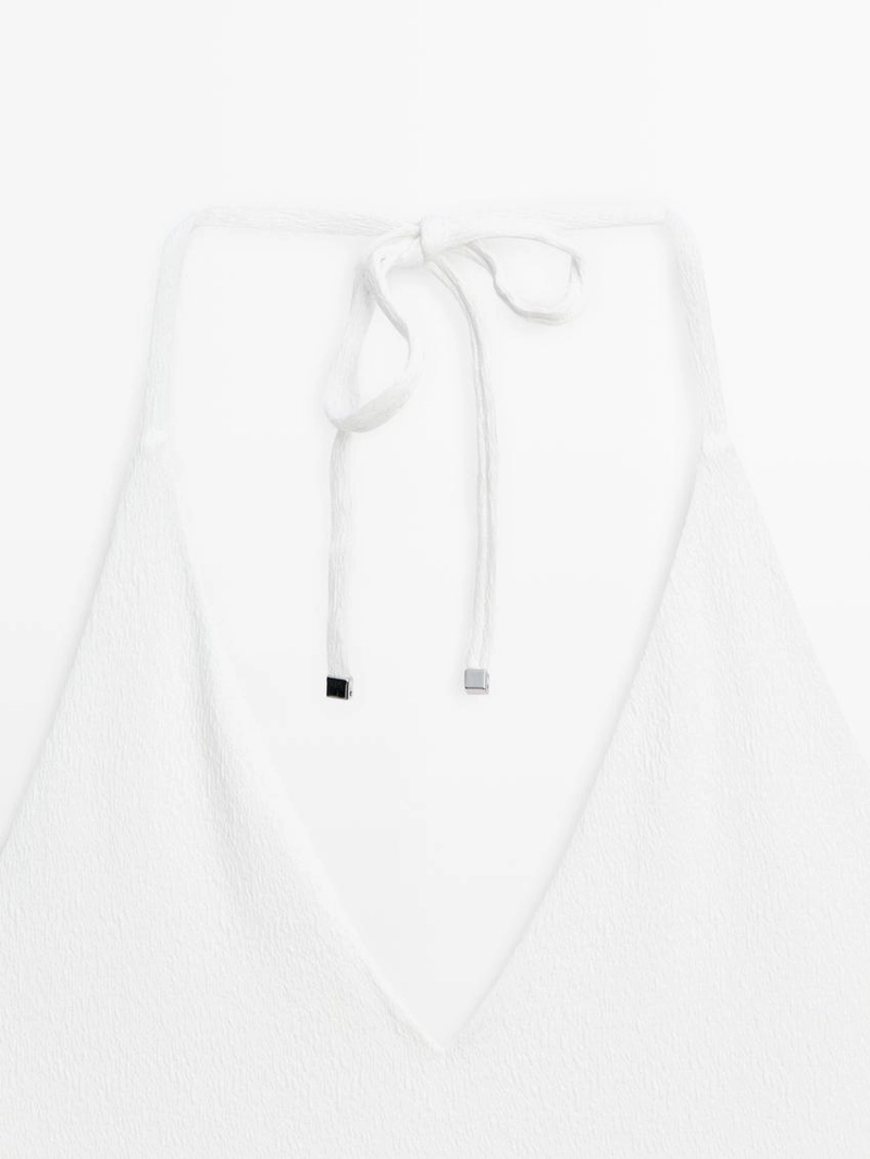 Купальник с текстурным v-образным вырезом