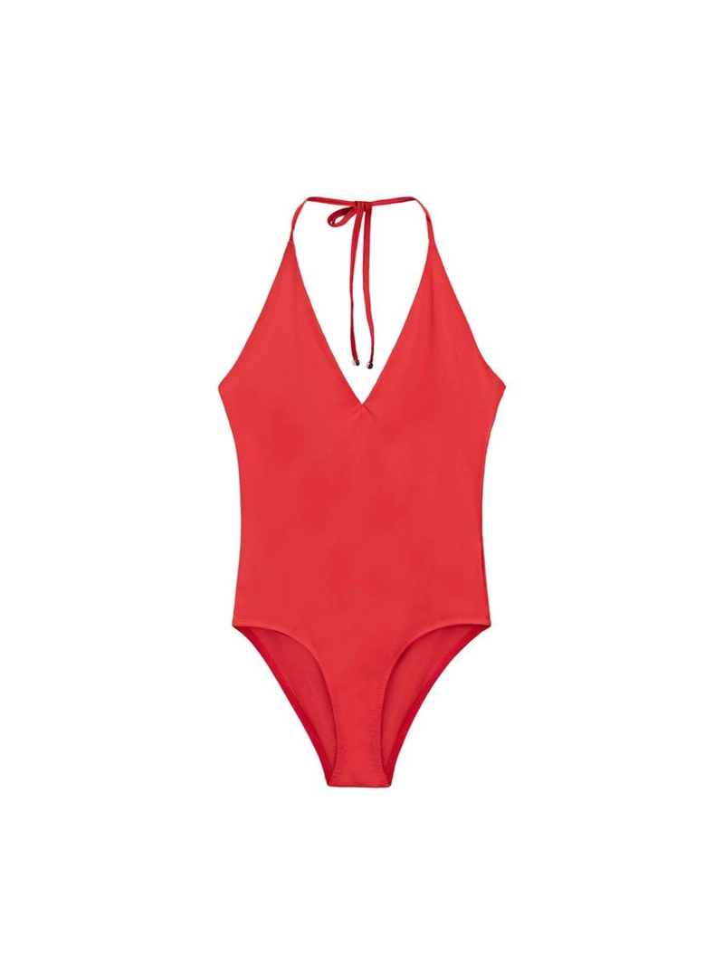 Купальник с глубоким v-образным вырезом