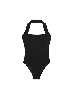 Купальник с галтерами и текстурой- Заказать в России