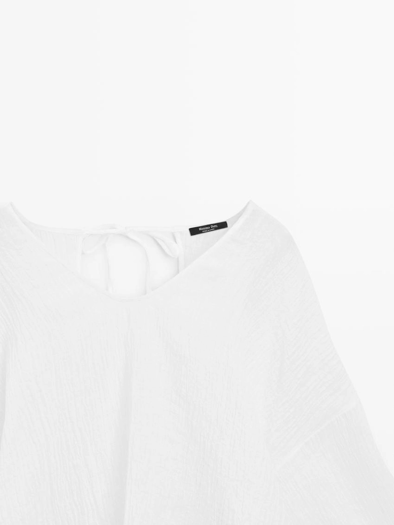 Блузка из 100% льна с плавным падением