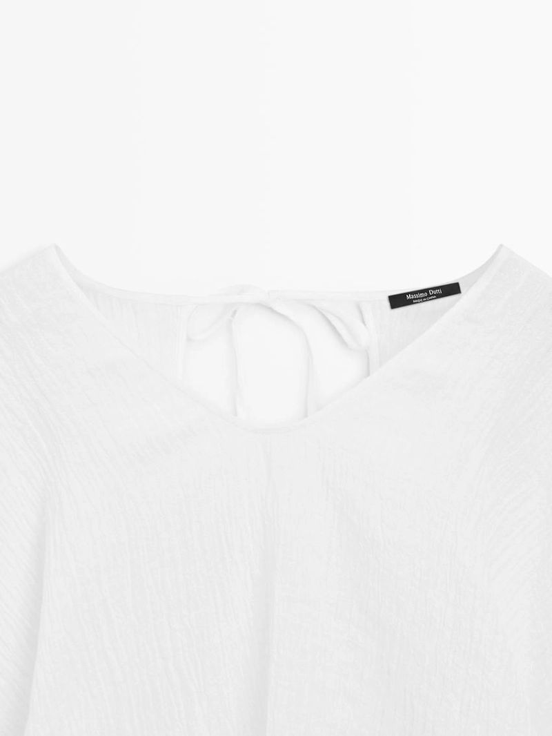 Блузка из 100% льна с плавным падением