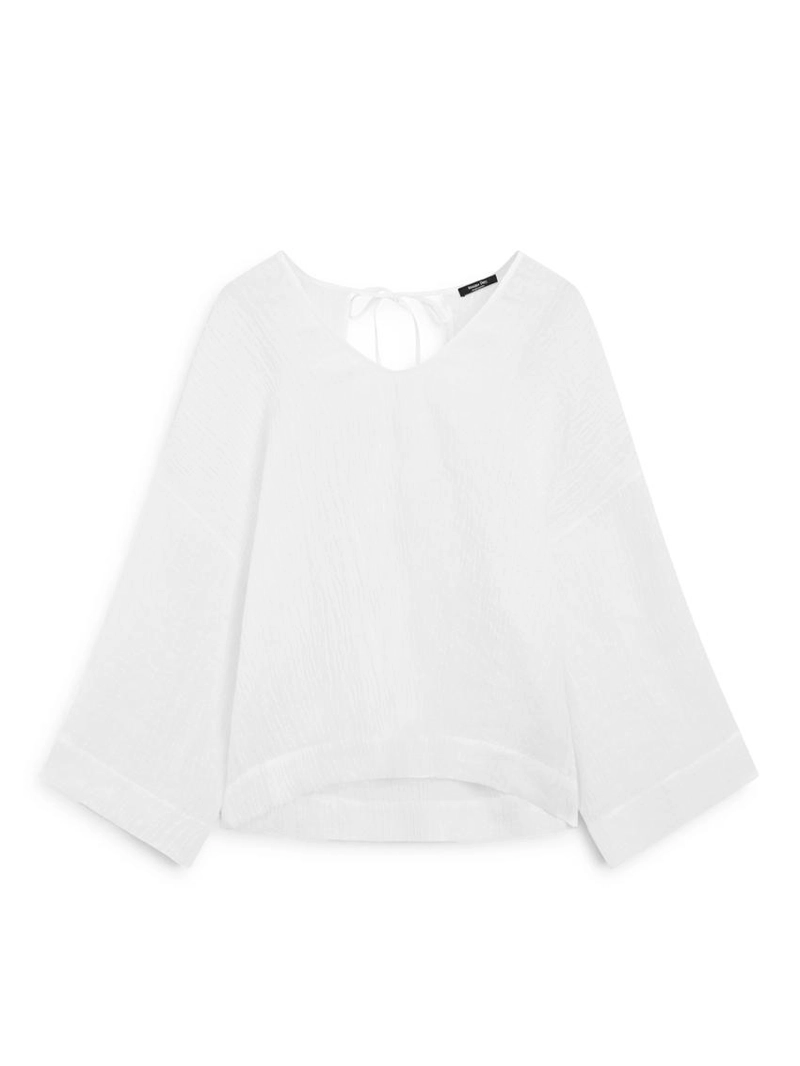 Блузка из 100% льна с плавным падением