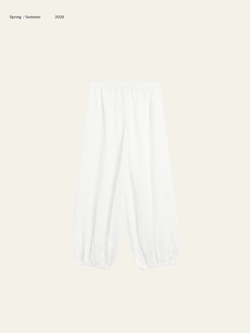 Льняные брюки саруэль