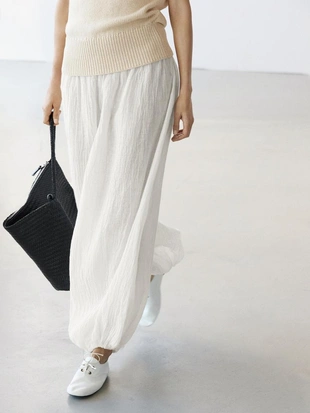 Льняные брюки саруэль- Заказать в России