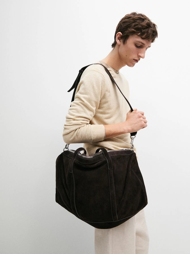 Свитер из льна с круглым вырезом