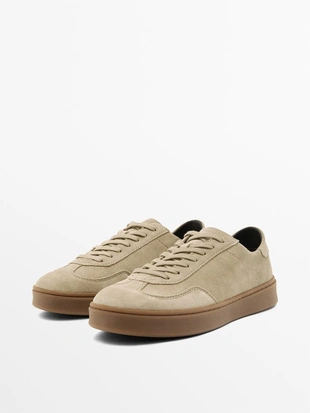 Кроссовки из разделанной замши- Заказать в России