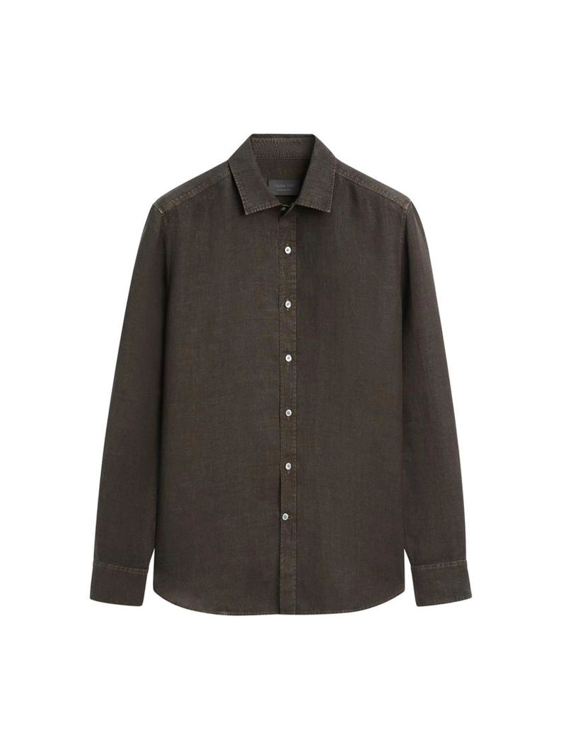 Рубашка свободного кроя из 100% льна