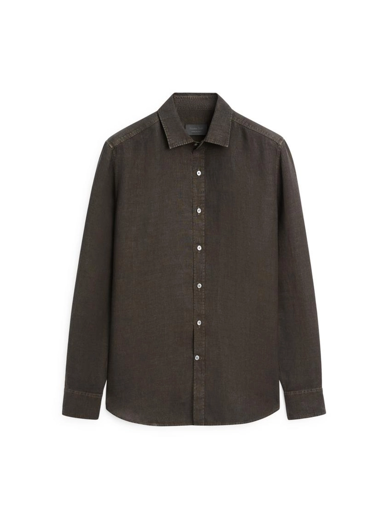 Рубашка свободного кроя из 100% льна