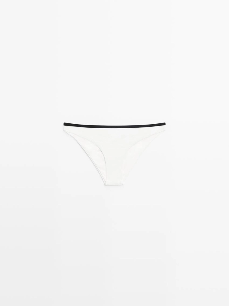 Плавки с текстурой и контрастными цветовыми деталями