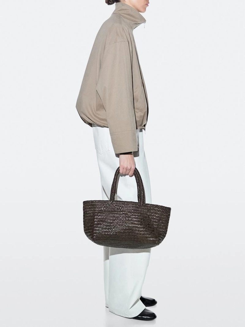 Сумка-тоут среднего размера с плетением