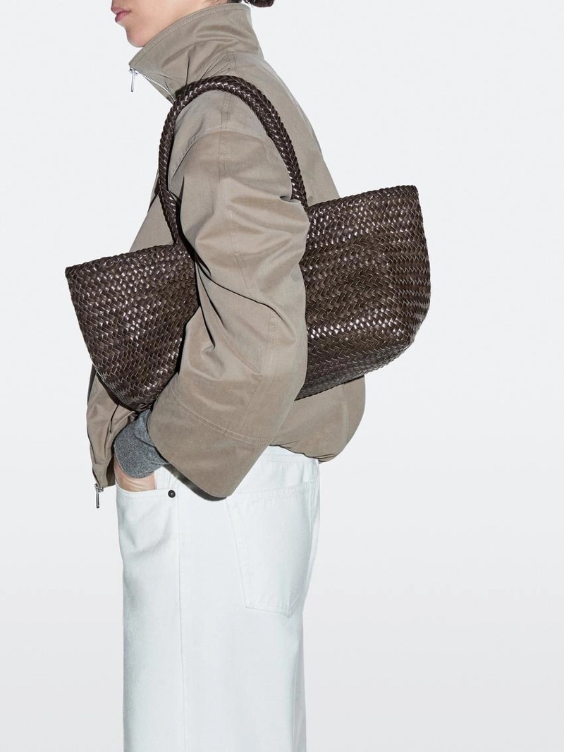 Сумка-тоут среднего размера с плетением