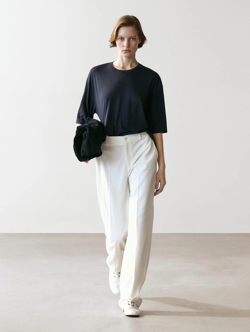 Футболка с короткими рукавами из хлопка oversize