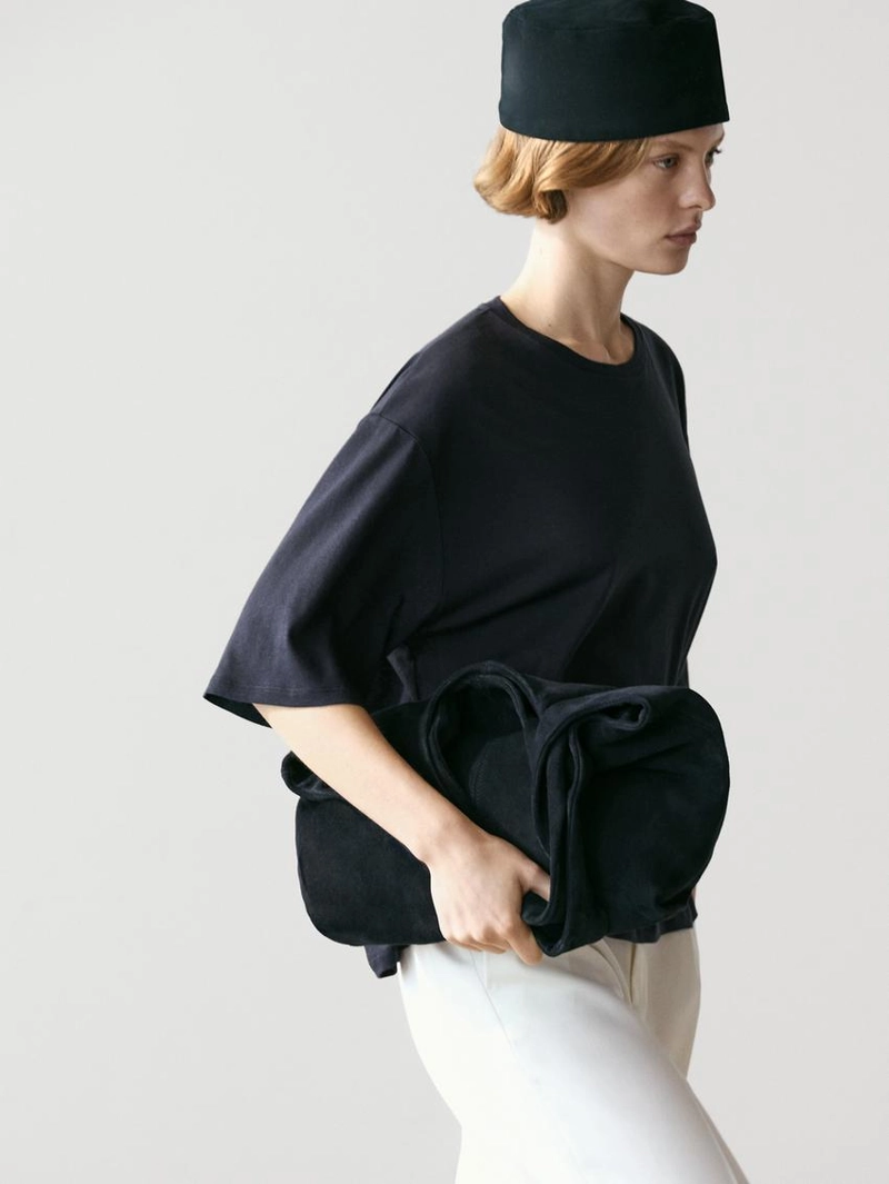 Футболка с короткими рукавами из хлопка oversize