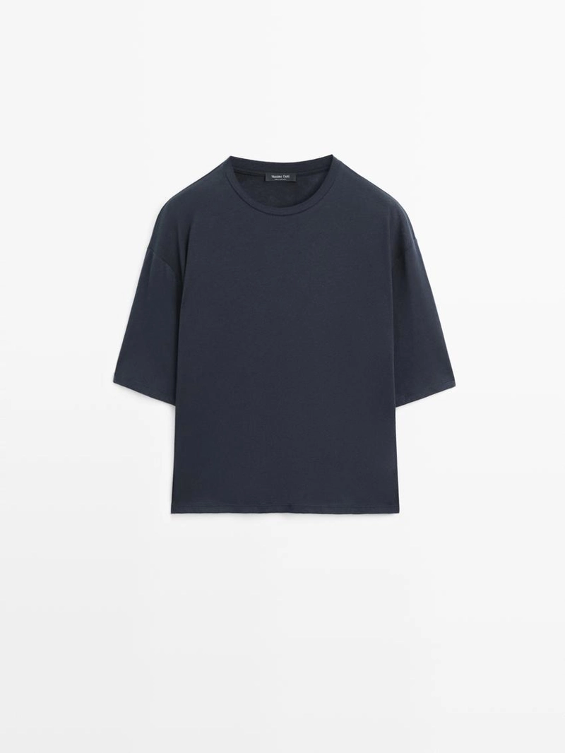 Футболка с короткими рукавами из хлопка oversize