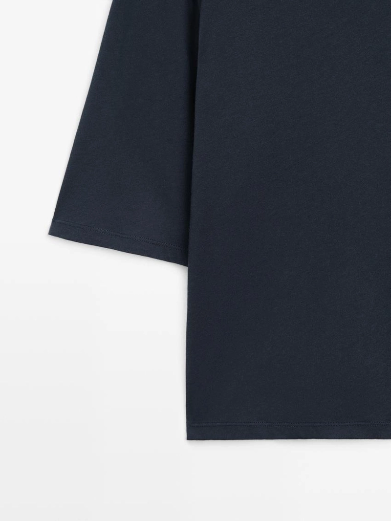 Футболка с короткими рукавами из хлопка oversize