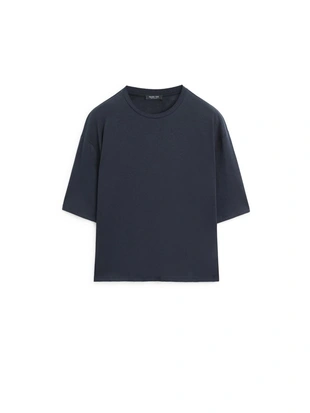 Футболка с короткими рукавами из хлопка oversize- Заказать в России