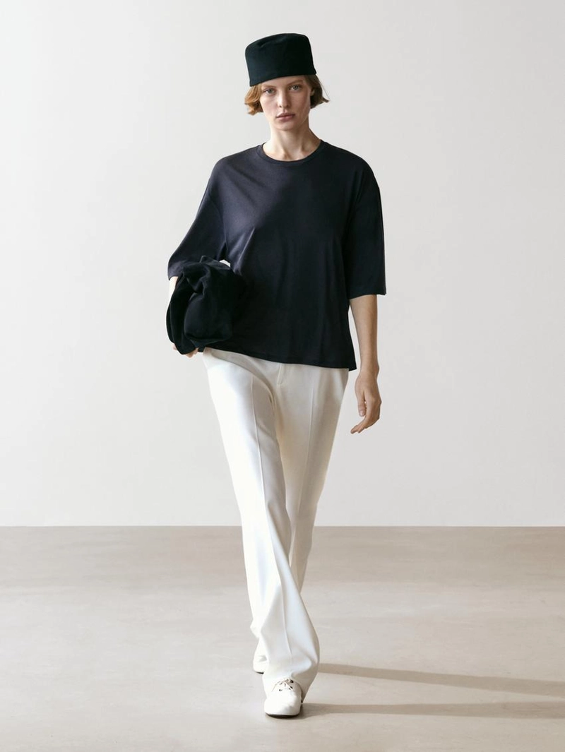 Футболка с короткими рукавами из хлопка oversize