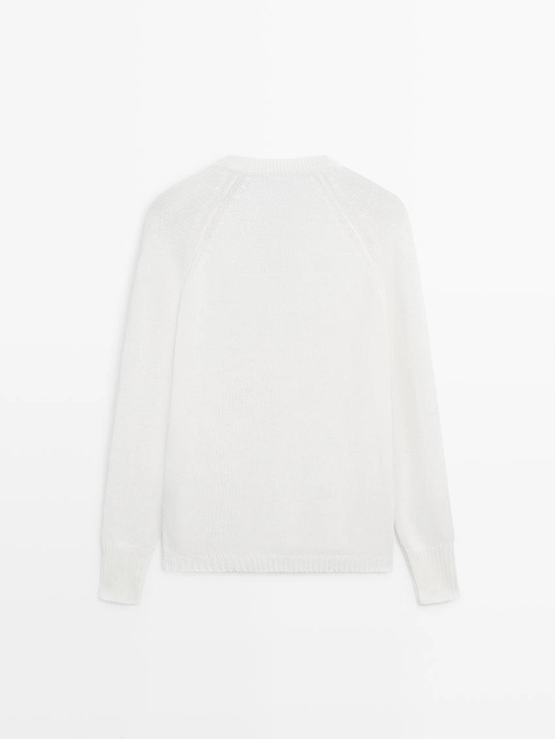 Водолазка из хлопково-вискозной смеси с v-образным вырезом