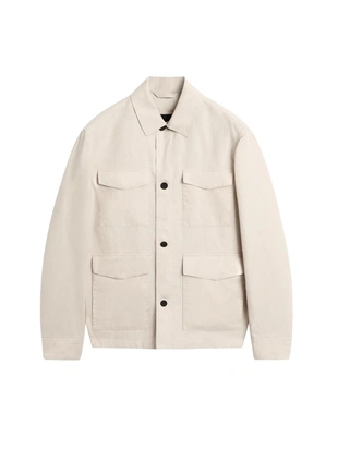 Легкая льняная куртка с карманами- Заказать в России