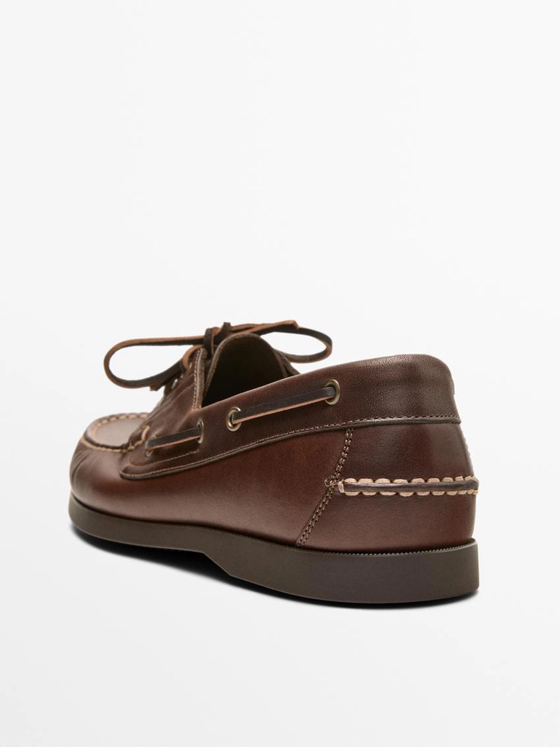 Мокасины из кожи ската