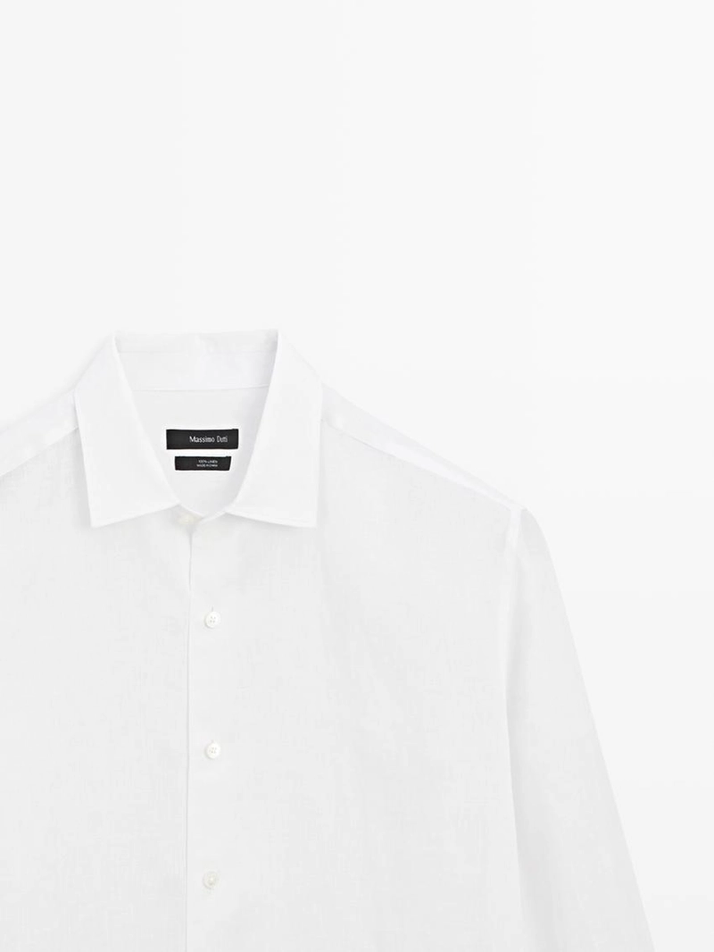 Рубашка из льна свободного кроя