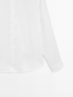 Рубашка из льна свободного кроя- Заказать в России