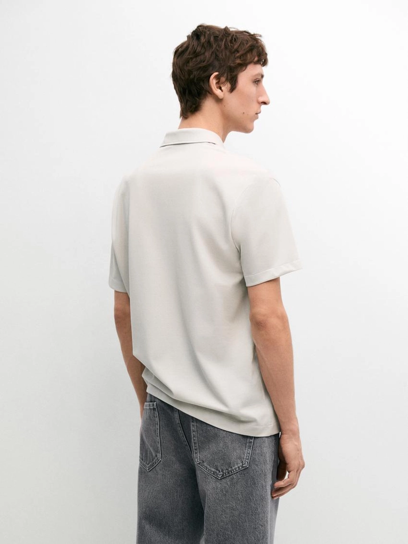 Поло с коротким рукавом из 100% хлопка